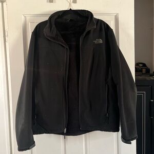 Black Northface Fleeced Lined Coat